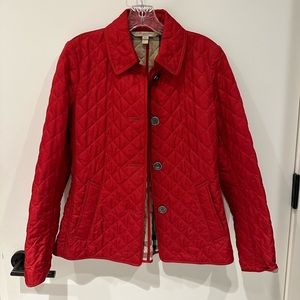 Burberry Brit Red Quilted Jacket (size small)
